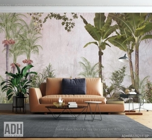 Tranh dán tường 3D Rừng Nhiệt Đới