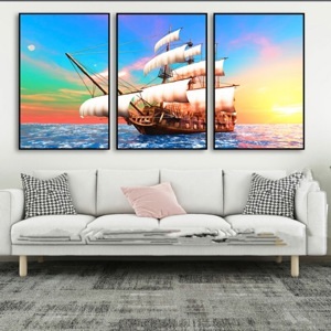 Tranh decor: Thuyền ra khơi DC3279