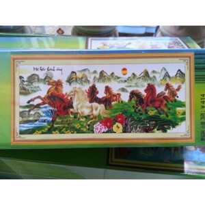 Tranh đính đá H743 - Mã đáo thành công