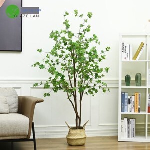 Tranh Đồng Hồ Cây Xanh Và Hoa