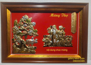 Tranh đồng mừng thọ Ông Bà M15