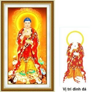 Tranh gắn đá DF2316 - Phật A Di Đà