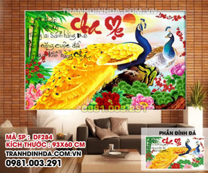 Tranh gắn đá DZ-284 - 93x60
