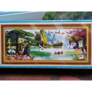 Tranh gắn đá H925 - Non nước hữu tình (200x7)