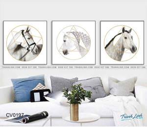 Tranh in canvas VTC LunaCV-0197 - giỏ hoa đẹp, 60 x 50cm