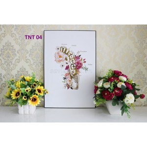 Tranh nghệ thuật hoa hồng đỏ Perfect TNT25