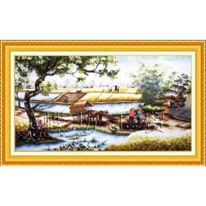 Tranh phong cảnh làng quê - DLH-222260