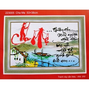 Tranh thêu 223005 - Cha mẹ