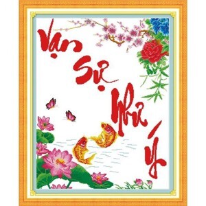 Tranh thêu chữ thập DLH-222747 - Vạn sự như ý