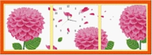 Tranh thêu chữ thập đồng hồ DLH-Y8134