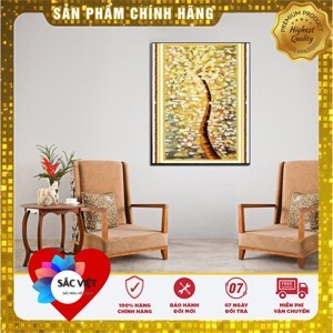 Tranh thêu chữ thập hoa - DLH-YA1023