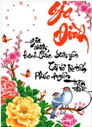 Tranh thêu gia đình - DLH-222689