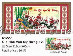 Tranh thêu gia hòa vạn sự hưng - EVA61227 (EVA-61227)