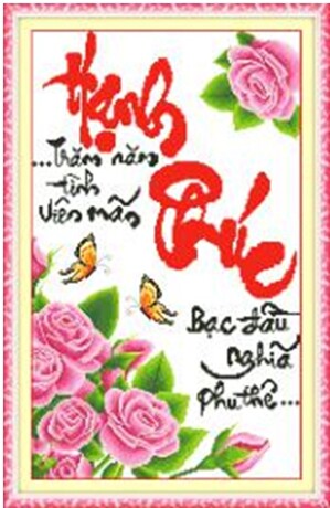 Tranh thêu hạnh phúc - DLH-222697