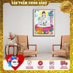 Tranh thêu Phật bà quan âm - DLH-222905