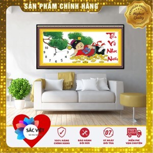 Tranh thêu tiền vô như nước DLH-222877