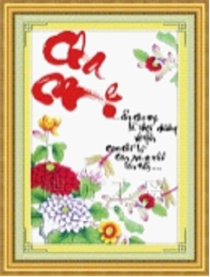 Tranh thư pháp cha mẹ - DLH-222444