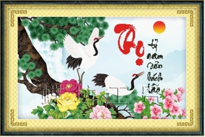 Tranh thư pháp chữ thọ - DLH-222522