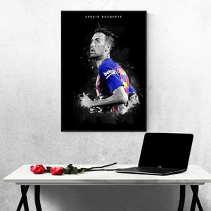 Tranh treo tường Cầu Thủ Bóng Đá Sergio Busquets