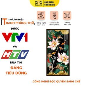 Tranh treo tường Hoa Sen Và Cá Vàng