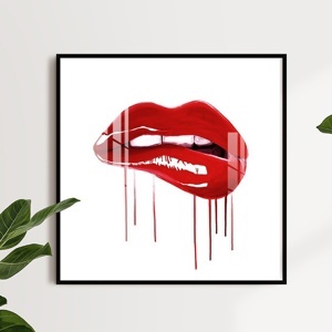 Tranh treo tường Phong Cách Pop Art Lips