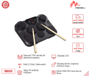 Trống điện tử Medeli DD315