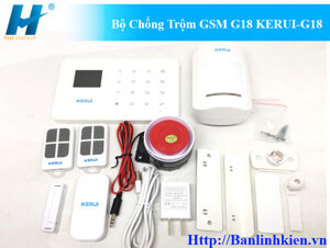 Trung tâm báo động chống trộm bằng sim điện thoại KERUI-G18