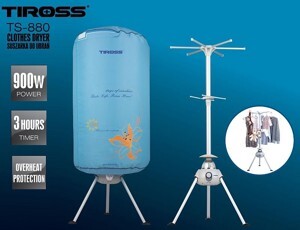 Máy sấy quần áo Tiross TS880 (TS-880) - 8 Kg, 900W