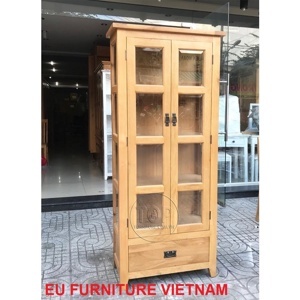 Tủ áo gỗ sồi 2 cánh 1 hộc