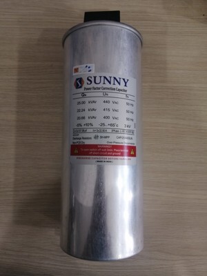 Tụ bù 3 pha 25Kvar 440V Sunny CAP/25/440SUN