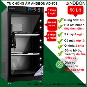 Tủ chống ẩm Andbon AD-50S - 50 lít