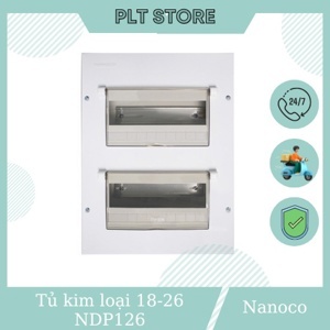 Tủ điện âm tường chứa MCB Nanoco NDP126