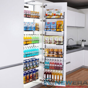 Tủ đồ khô NewEra 6 tầng với 12 rổ nan inox 304