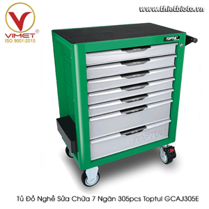 Tủ đồ nghề 7 ngăn 305 chi tiết Toptul GCAJ305G