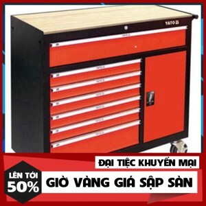 Tủ đồ nghề 8 ngăn có mặt trên bằng gỗ YATO YT-09141