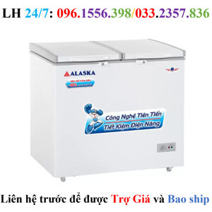 Tủ đông Alaska inverter 2 ngăn 550 lít BCD5567N