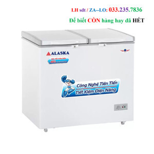 Tủ đông Alaska inverter 2 ngăn 550 lít BCD5567N