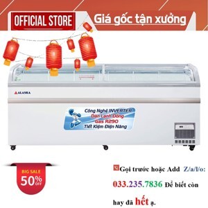 Tủ đông Alaska Inverter 1 ngăn 550 lít KC-550CI