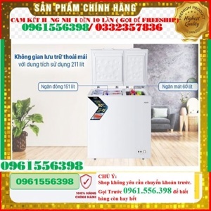 Tủ đông Aqua 2 ngăn 211 lít AQF-C3102S