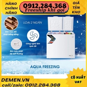 Tủ đông Aqua 2 ngăn 211 lít AQF-C3102S