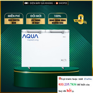 Tủ đông Aqua Inverter 2 ngăn 295 lít AQF-C4202E