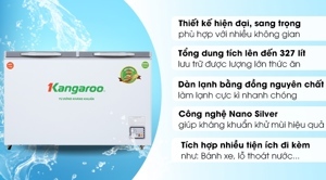 Tủ đông Kangaroo 2 ngăn 327 lít KG498KX2