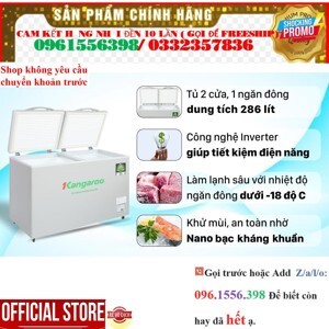 Tủ đông Kangaroo inverter 1 ngăn 290 lít KGFZ290IC1