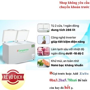 Tủ đông Kangaroo inverter 1 ngăn 290 lít KGFZ290IC1