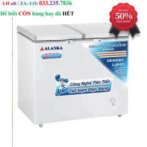 Tủ đông Alaska 2 ngăn 250 lít BCD3071