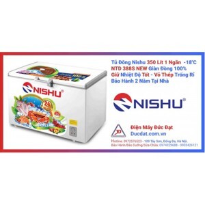 Tủ đông Nishu inverter 1 ngăn 300 lít NTD- 388S