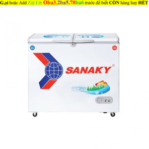 Tủ đông Sanaky 2 ngăn 250 lít VH2599W1