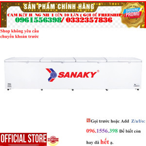 Tủ đông Sanaky 1 ngăn 2000 lít VH-2399HY3