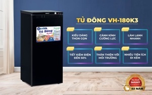 Tủ đông Sanaky Inverter 5 ngăn 150 lít VH-180K3