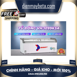 Tủ đông Sanaky inverter 1 ngăn 750 lít VH-1099K3A